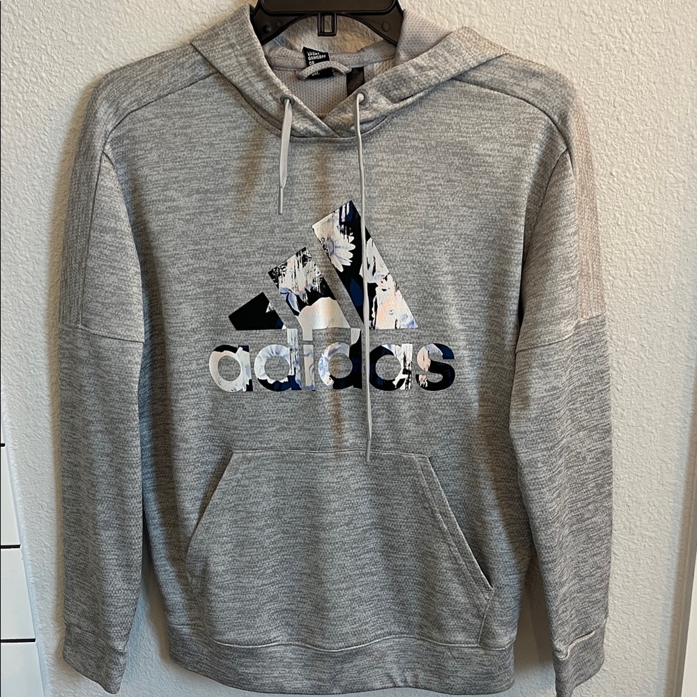 Adidas Heather Gray Men's Hoodie